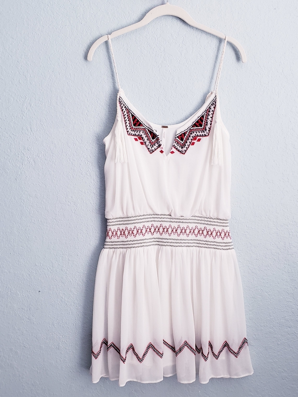 Free People Penny Georgette Love Bird Embroidered Boho Mini Dress - Picture 2 of 10